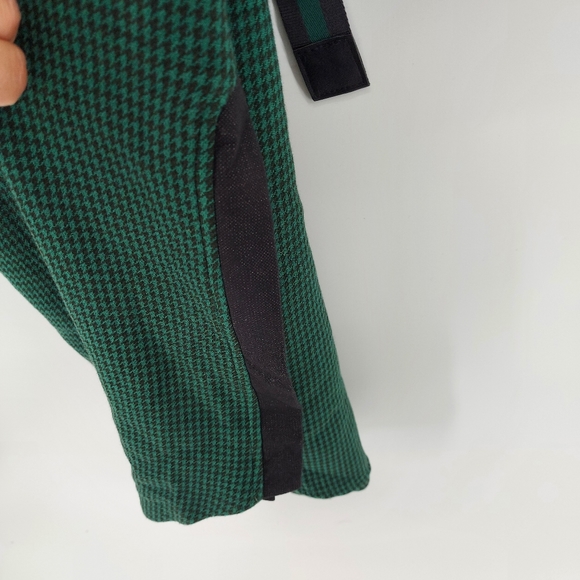 Current air houndstooth belted shirt dress Green and Black Houndstooth Medium - Picture 6 of 9